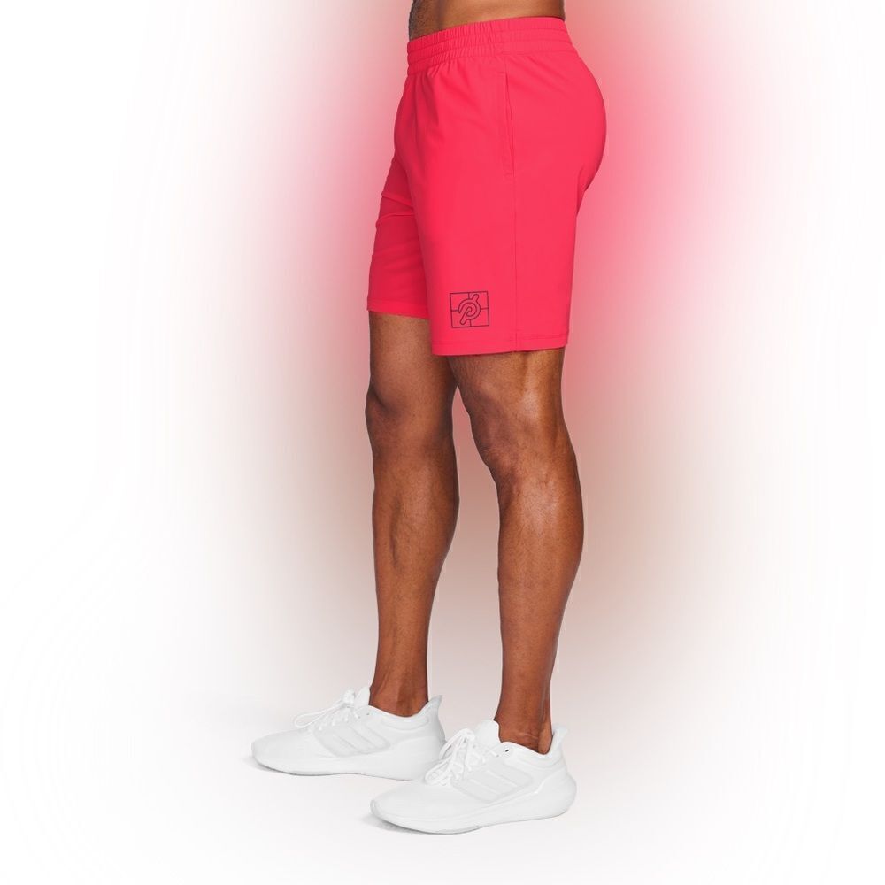 Peloton 8" Warp Knit Unlined Yoga Short Size XL Berry